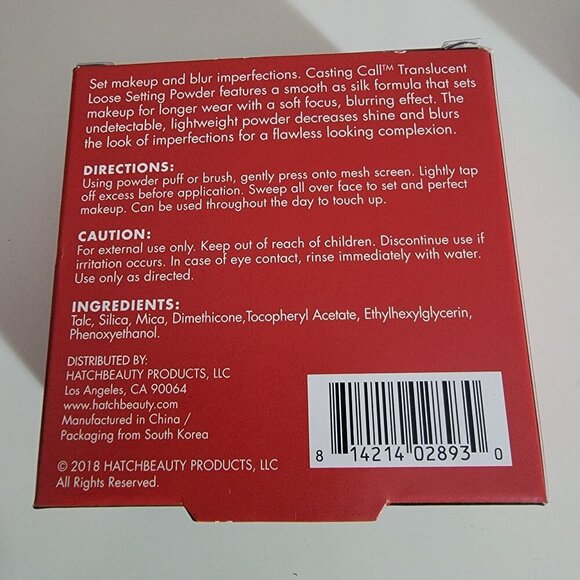 Kristofer Buckle Setting Powder  Translucent Loose NEW 0.37oz - Picture 4 of 8